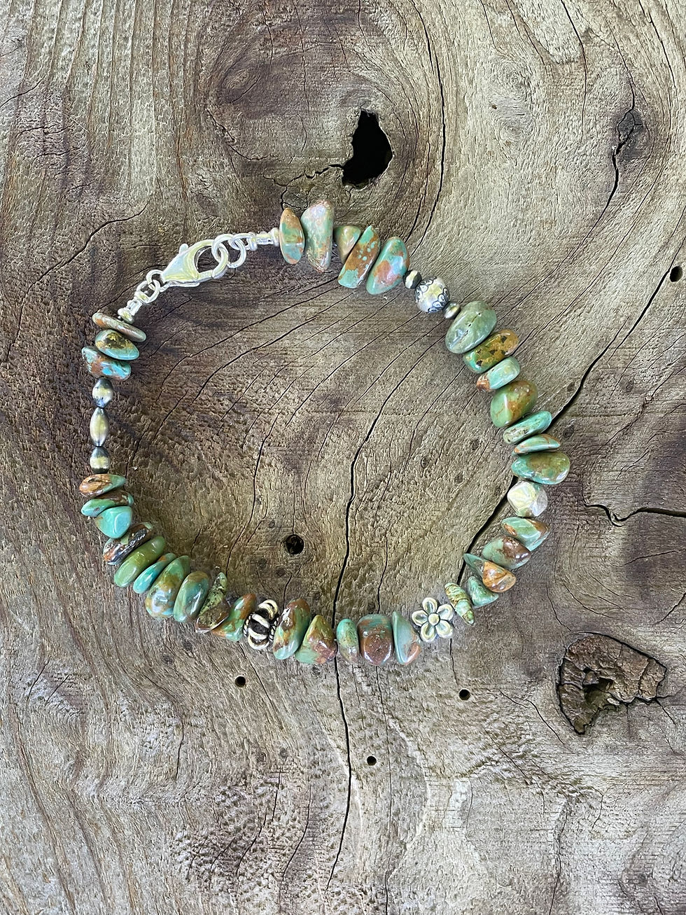 Thumbnail: Mini Chunky Turquoise Bracelet
