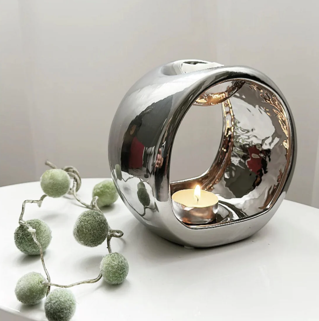 Porto Wax Burner - Chrome