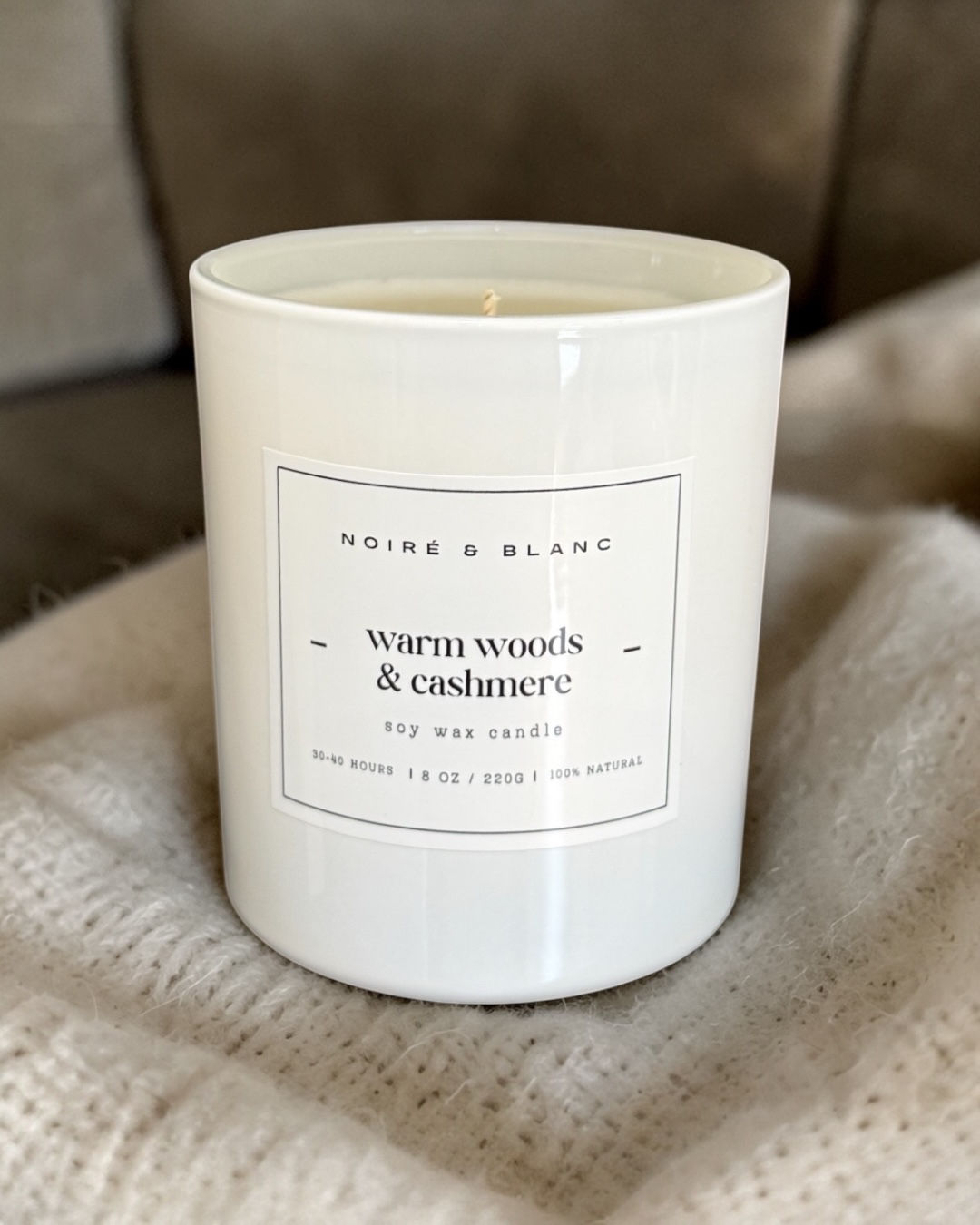 Warm Woods & Cashmere Candle