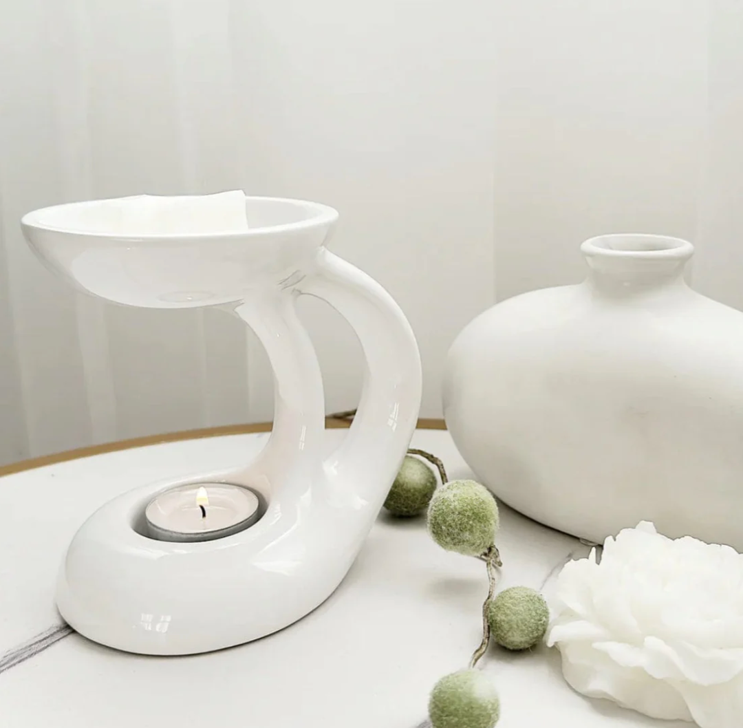 Bali Wax Burner - White