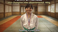 Fahim El Handaz vice -champion interdepartemental benjamin