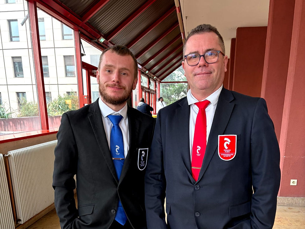 Killian  Moan ’arbitre officiel, ainsi que d’Éric Moan en qualité de commissaire sportif, à l’occasion des Championnats du Rhône seniors 1ʳᵉ division