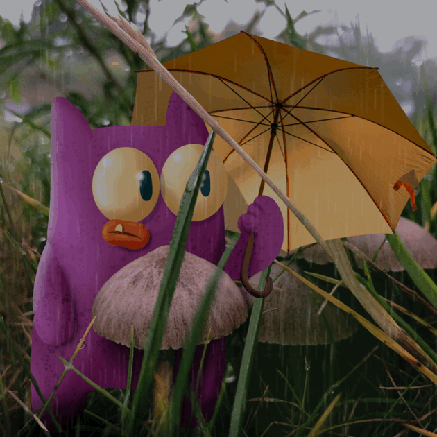 This soggy little guy is in search of a nice warm fire to snuggle up next to!