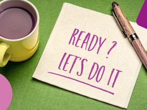 a notepad saying "Ready let's do it"