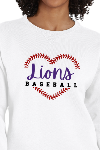 Louisville Baseball 2024.Heart Strings Crew Neck
