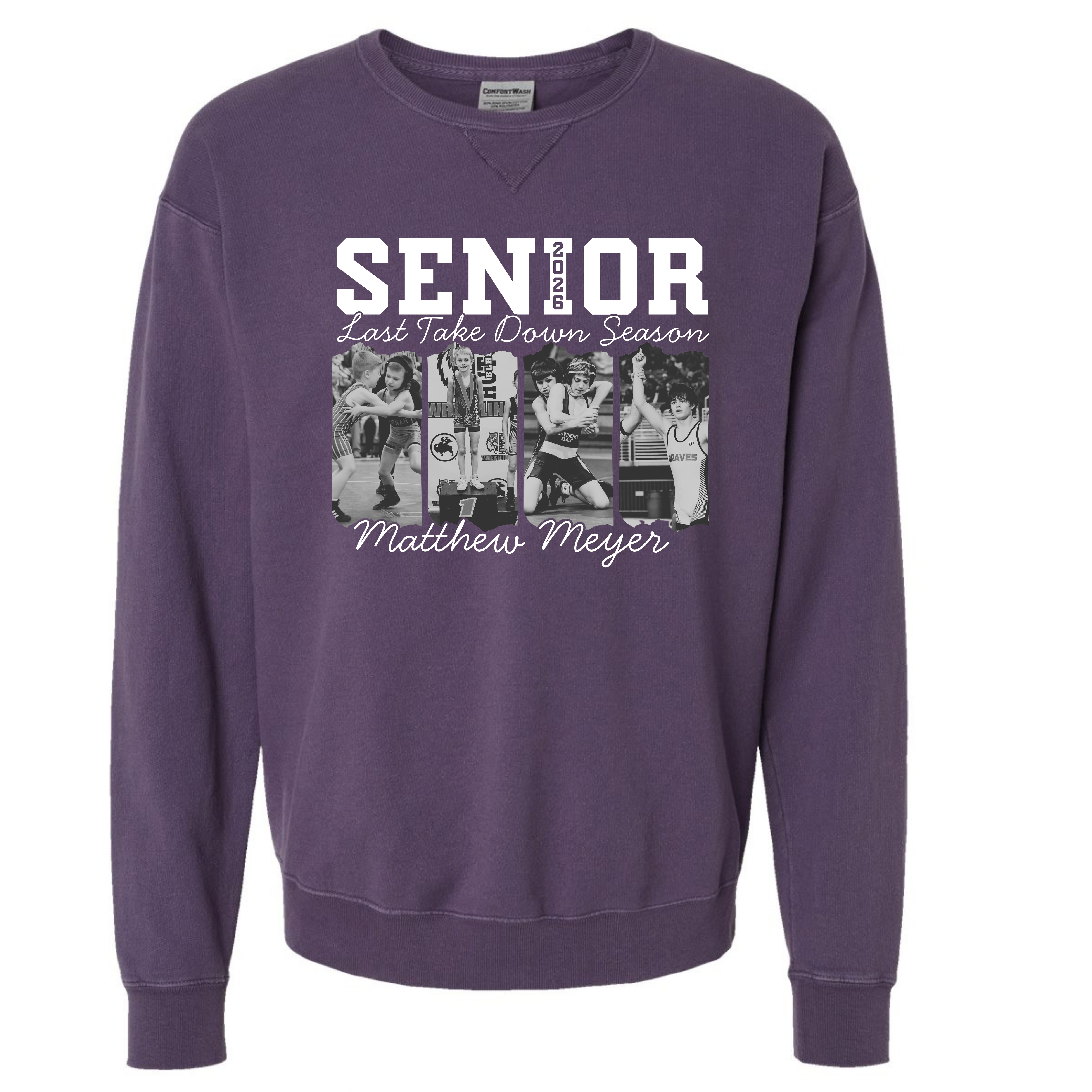 LHS Wrestling Senior Mom Crew Neck 2026