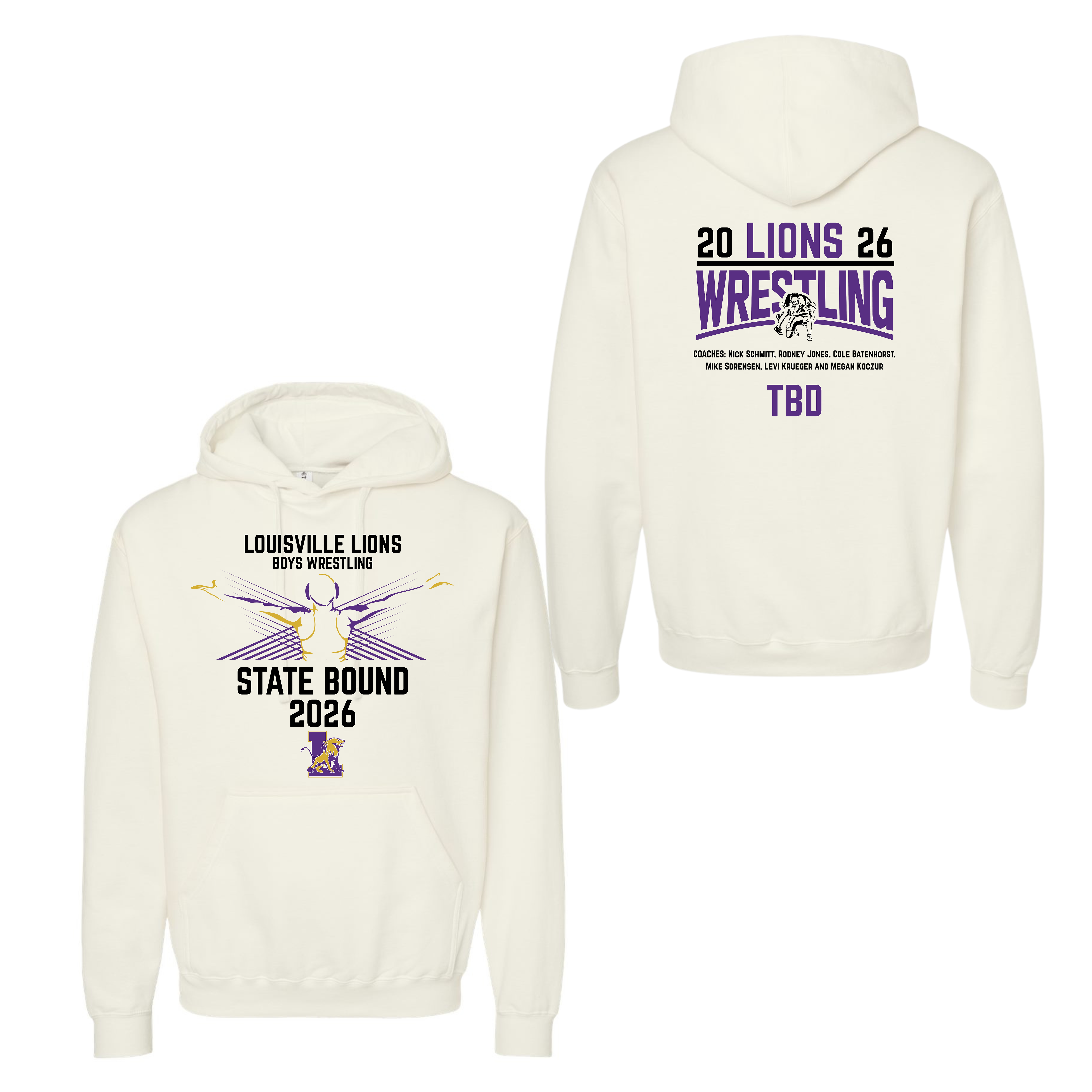 LHS Boys State Wrestling Hoodie