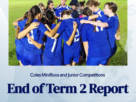 Coles MiniRoos and Junior Competitions - End of Term Report