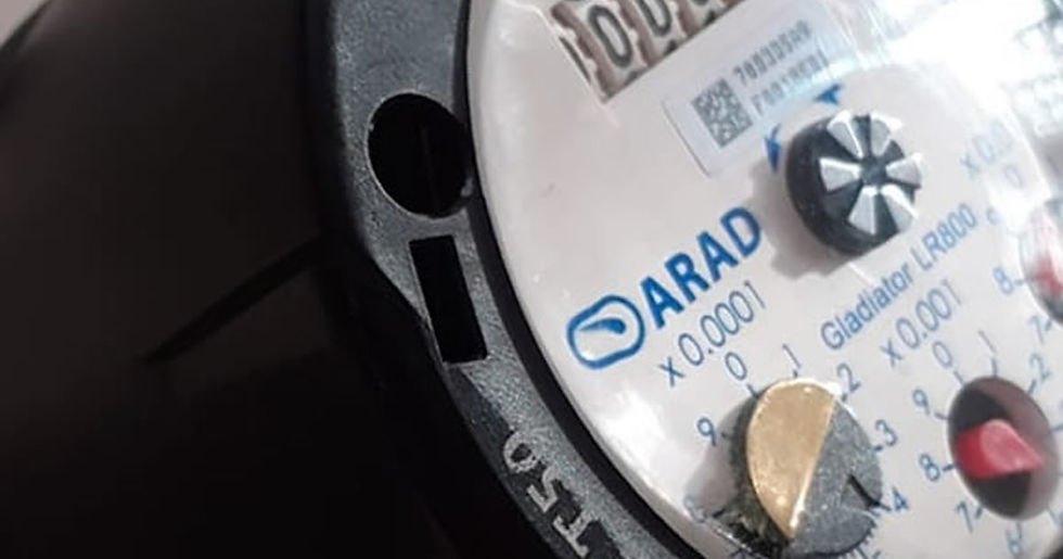 Face of Arad Gladiator LoRaWAN water meter