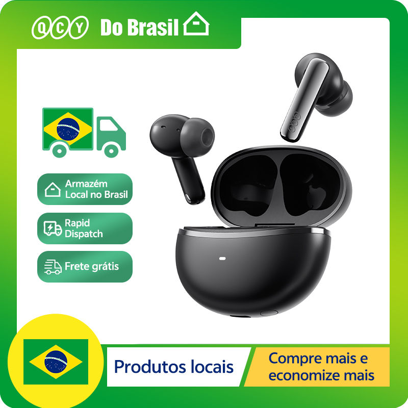 Ship From ES/PL/BR QCY HT18 Wireless Earphones Bluetooth 6.0 MeloBuds N70 Adapti