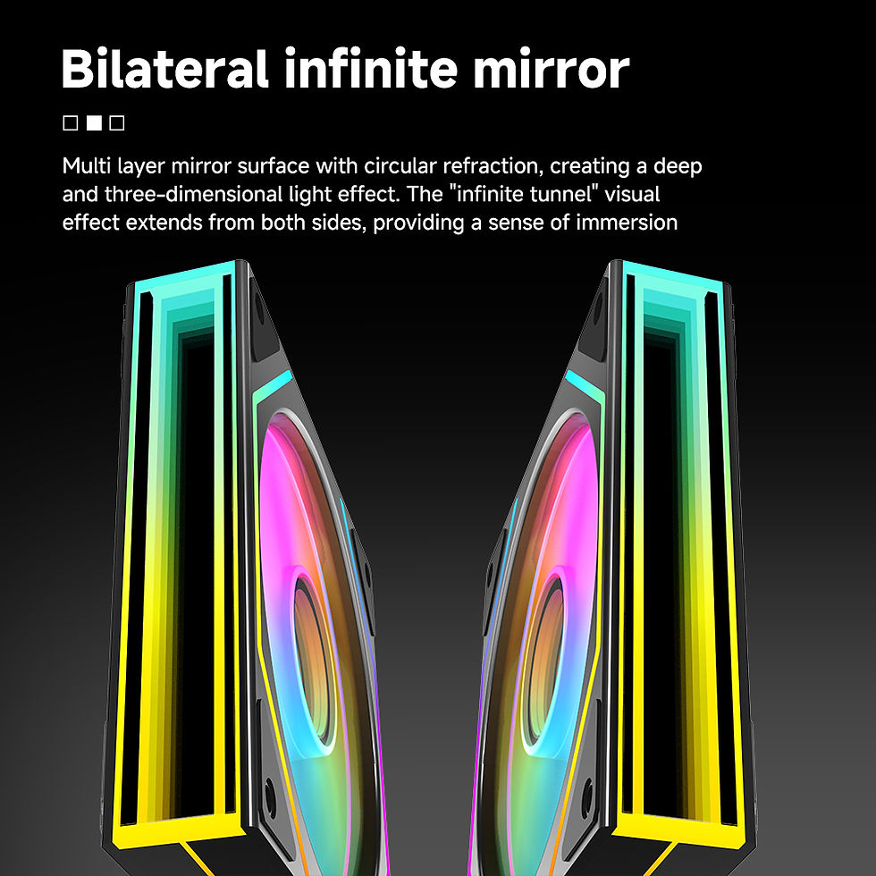 Miniatura: Jungle Leopard Prism 4Ultra ARGB CPU Fan 120mm Black / White Infinity Mirror 5V 