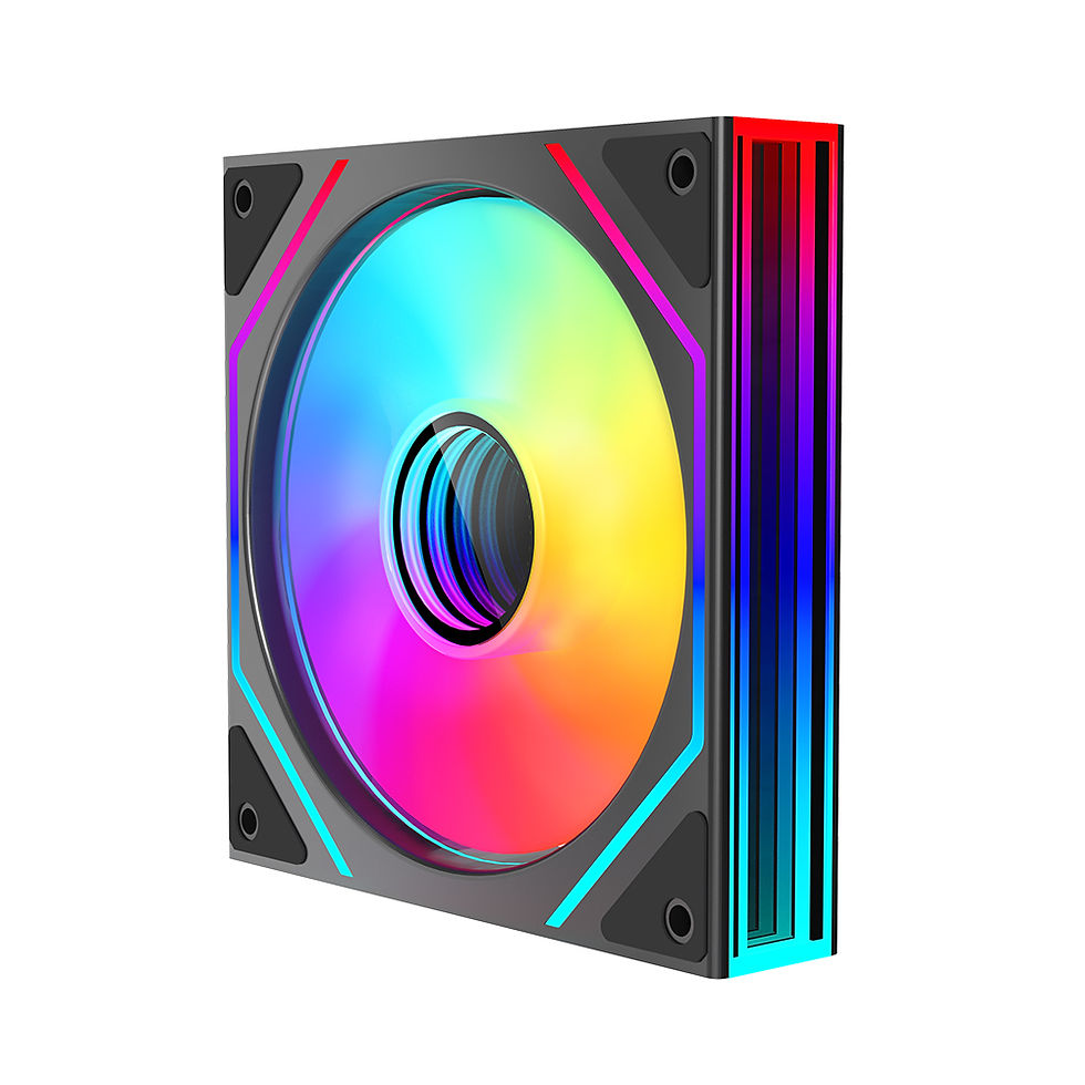 Miniatura: Jungle Leopard Prism 4Ultra ARGB CPU Fan 120mm Black / White Infinity Mirror 5V 
