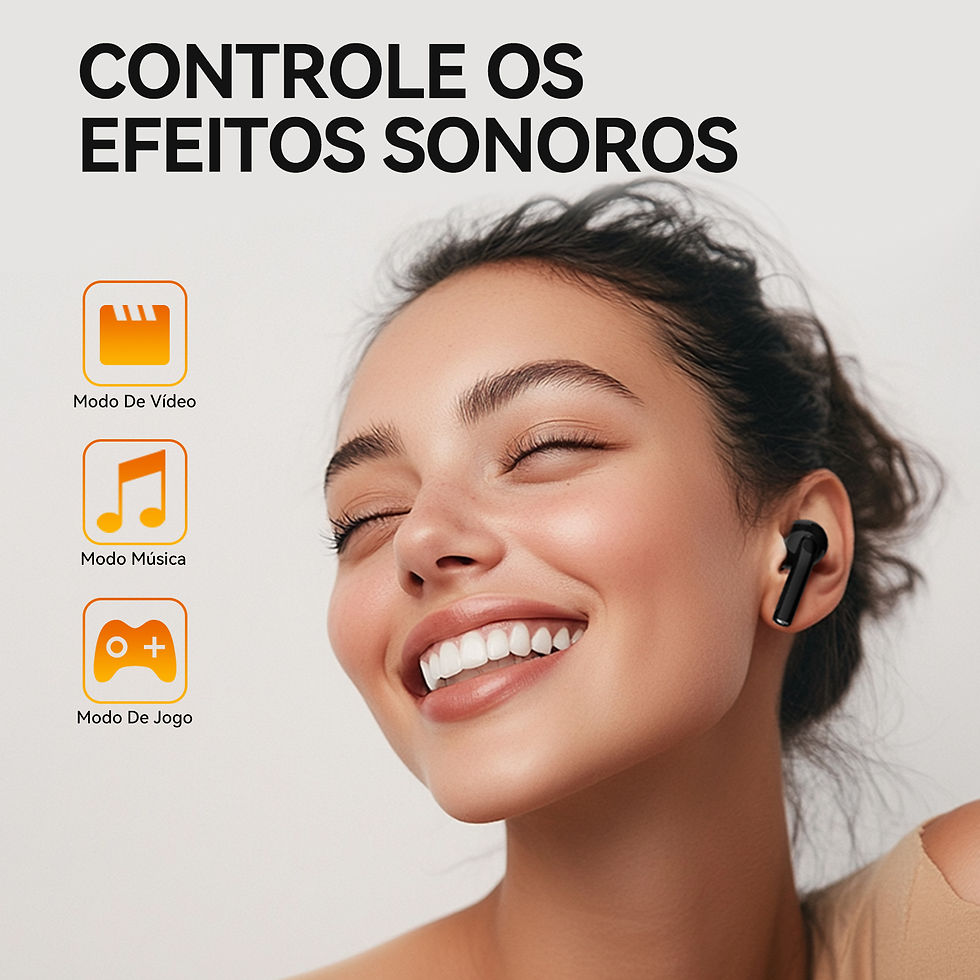 Miniatura: Aurafit ​​Ai Fones sem fio Acústica Concha & Bluetooth 5.3, 4 Mic ENC, 36h 
