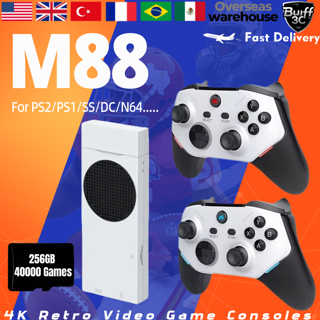 BOYHOM M88 4K Console ARMMali-G52GPU Game Stick Retro Video Game Wireless Gamepa