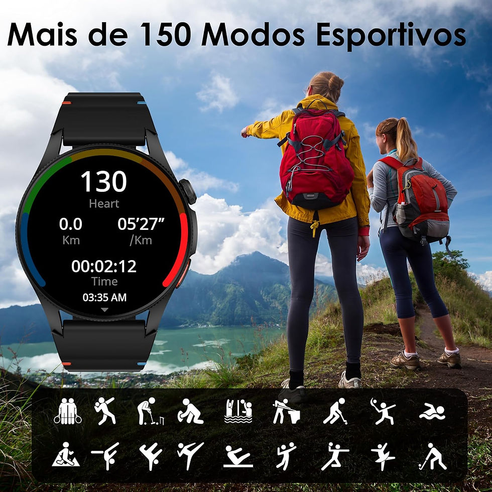 Miniatura: AURAFIT G12 SmartWatch AMOLED HD Screen Bluetooth Call Compass GPS Track Sports 