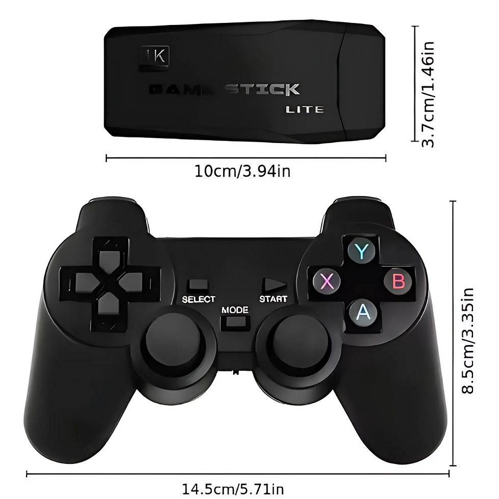 Miniatura: 4K Stick Video Game 20000 Classic Retro Games + 2 Wireless Controls; 64 GB Porta