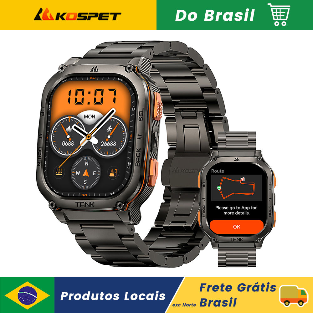 2025 KOSPET TANK M3 Ultra GPS Smart Watch Men Military Grade 60Day Battery Compa