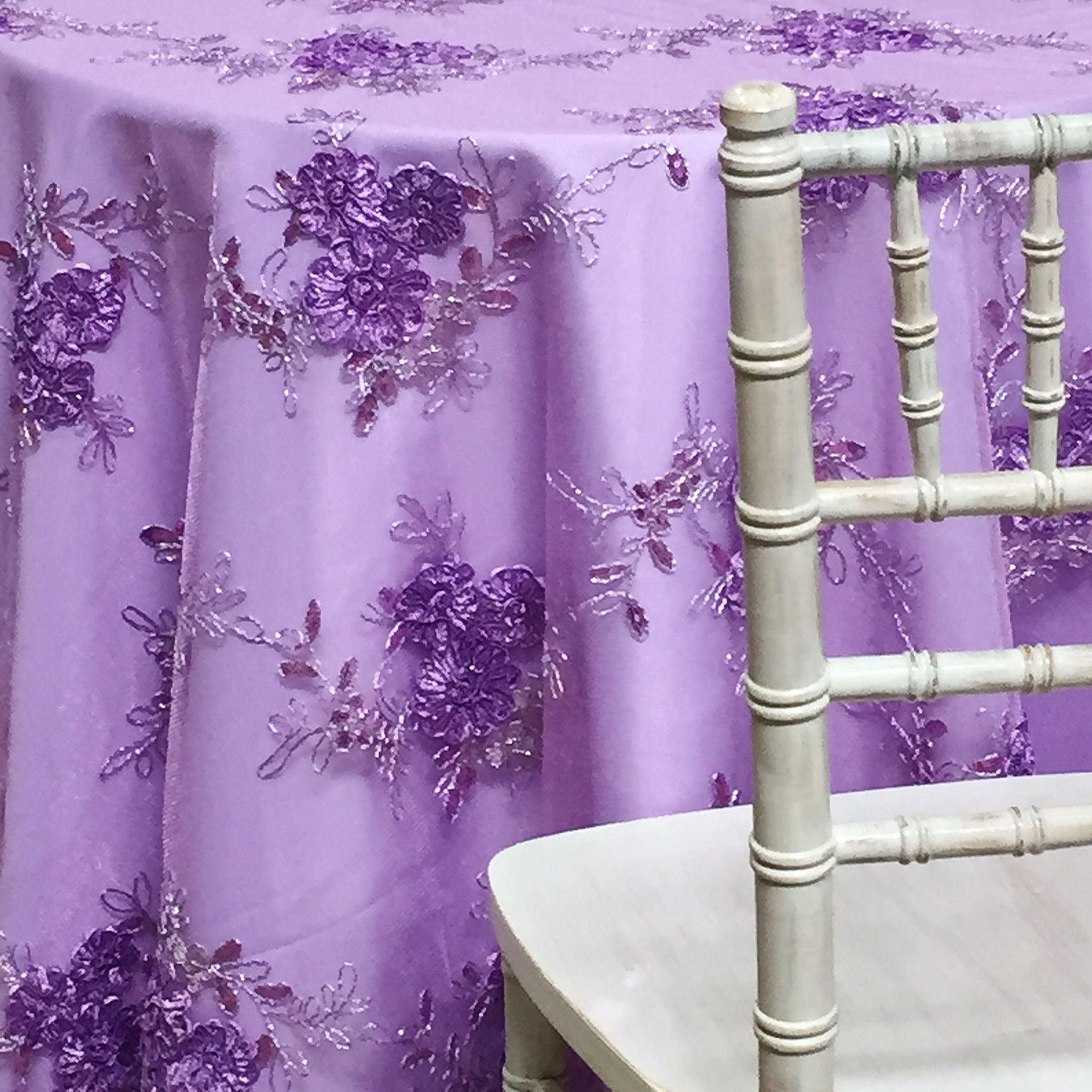 Lilac Rose Mesh Table Runner