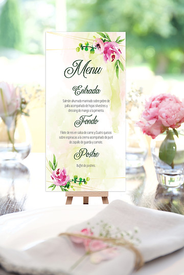 Menú para tu matrimonio