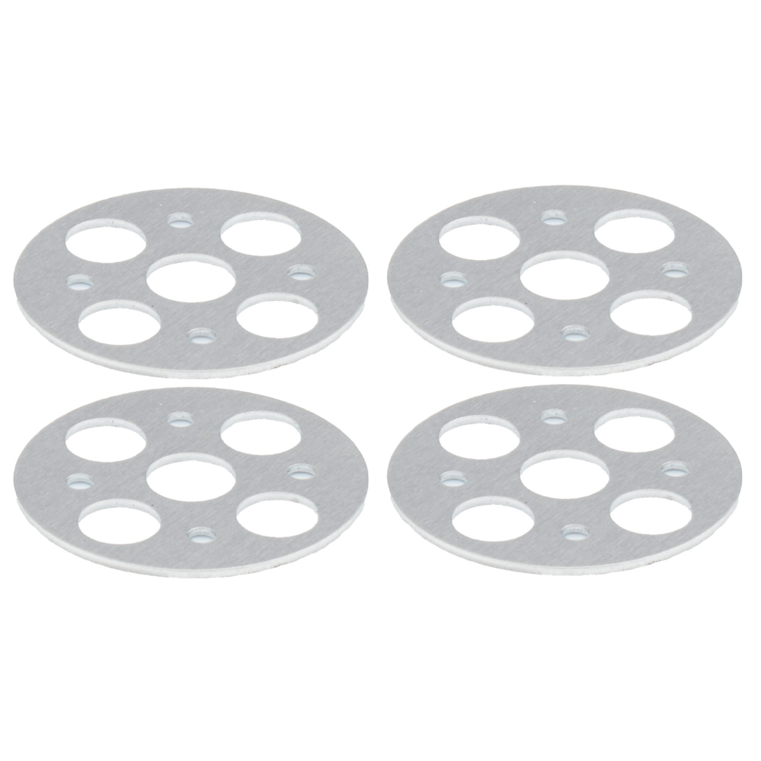 Allstar Lightweight Aluminum Hood Pin Scuff Plates (4-Pack)