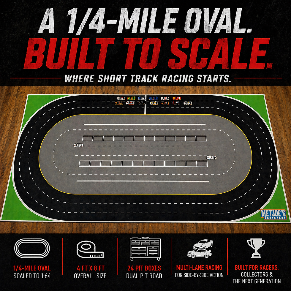 Race Track Rug — 1:64 Scale Quarter-Mile Oval