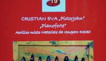 2022.12.22 Calendario d'avvento Acrilico misto materiale da recupero Pianoforte Pictor Joh