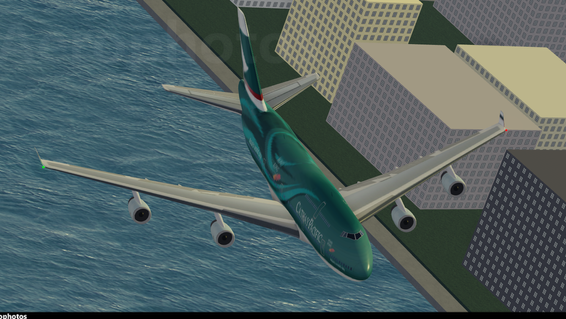 Cathay Pacific 747RR (Spirit of Hong Kong Livery) Departing out of Al Tak International Airport