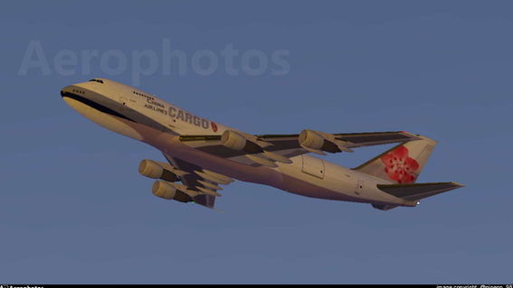 China Airlines B747-200F (B-5164) departing from Al Tak international airport