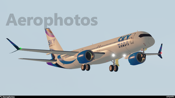 Sky Airways K200 G-KNAA apporaching Oakport
