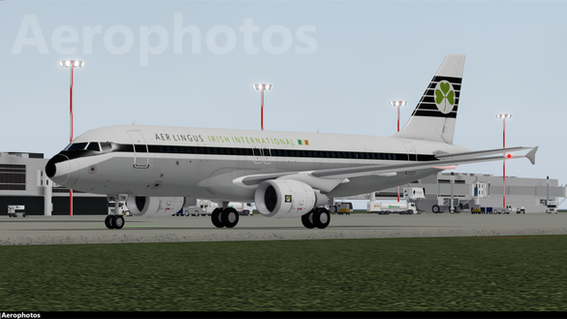Aer Lingus A320-200 75th anniversary retro livery (EI-DVM) arriving at EICB