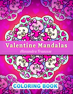 valentines day mandalas, cute animals