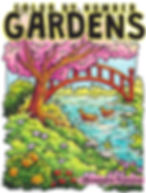 Color by Number Gardens coloring book cover image