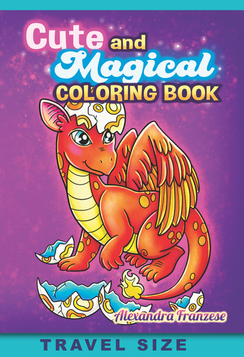 Cute and Magical Travel Size, on the go, small size coloring book