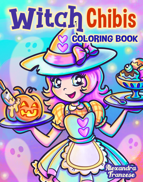 witch chibis coloring book