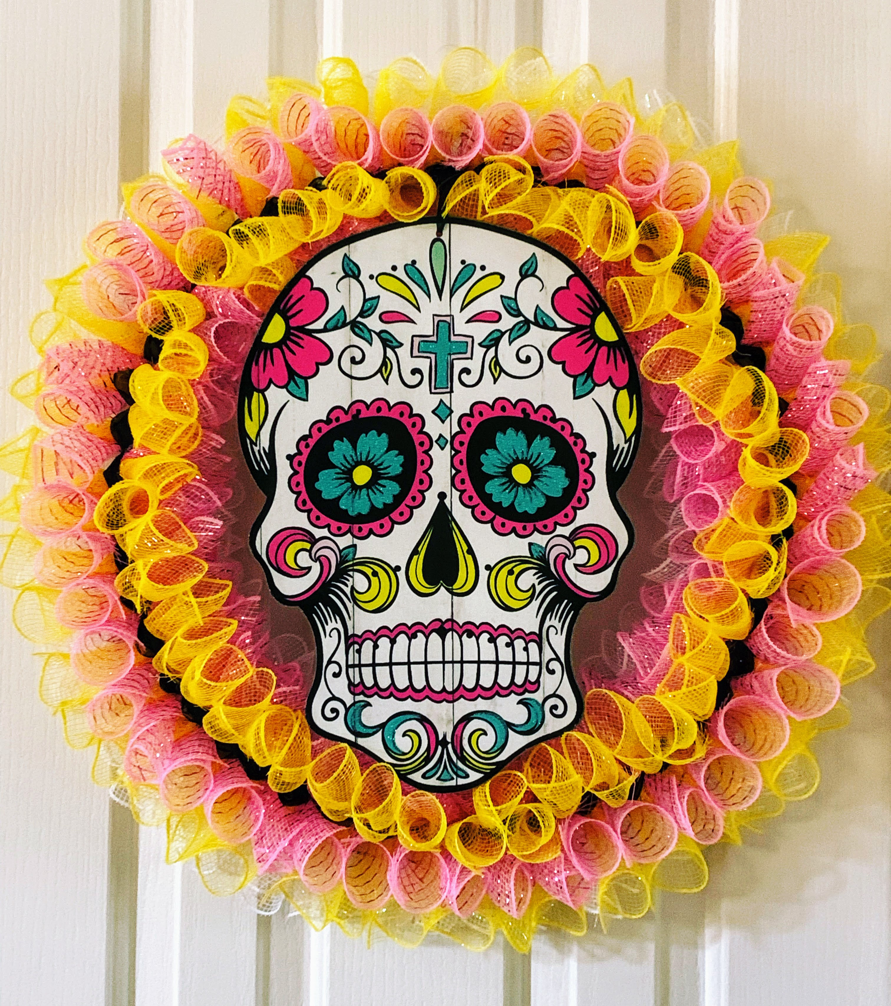 Dia De Los Muertos Wreath