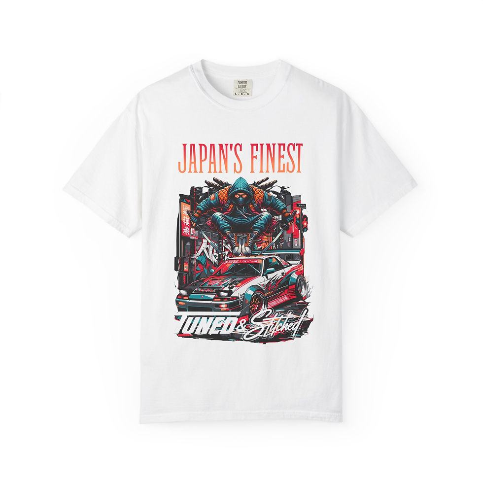 Thumbnail: Japan’s Finest T-shirt — Tuned & Stitched JDM Street Racing Graphic Tee