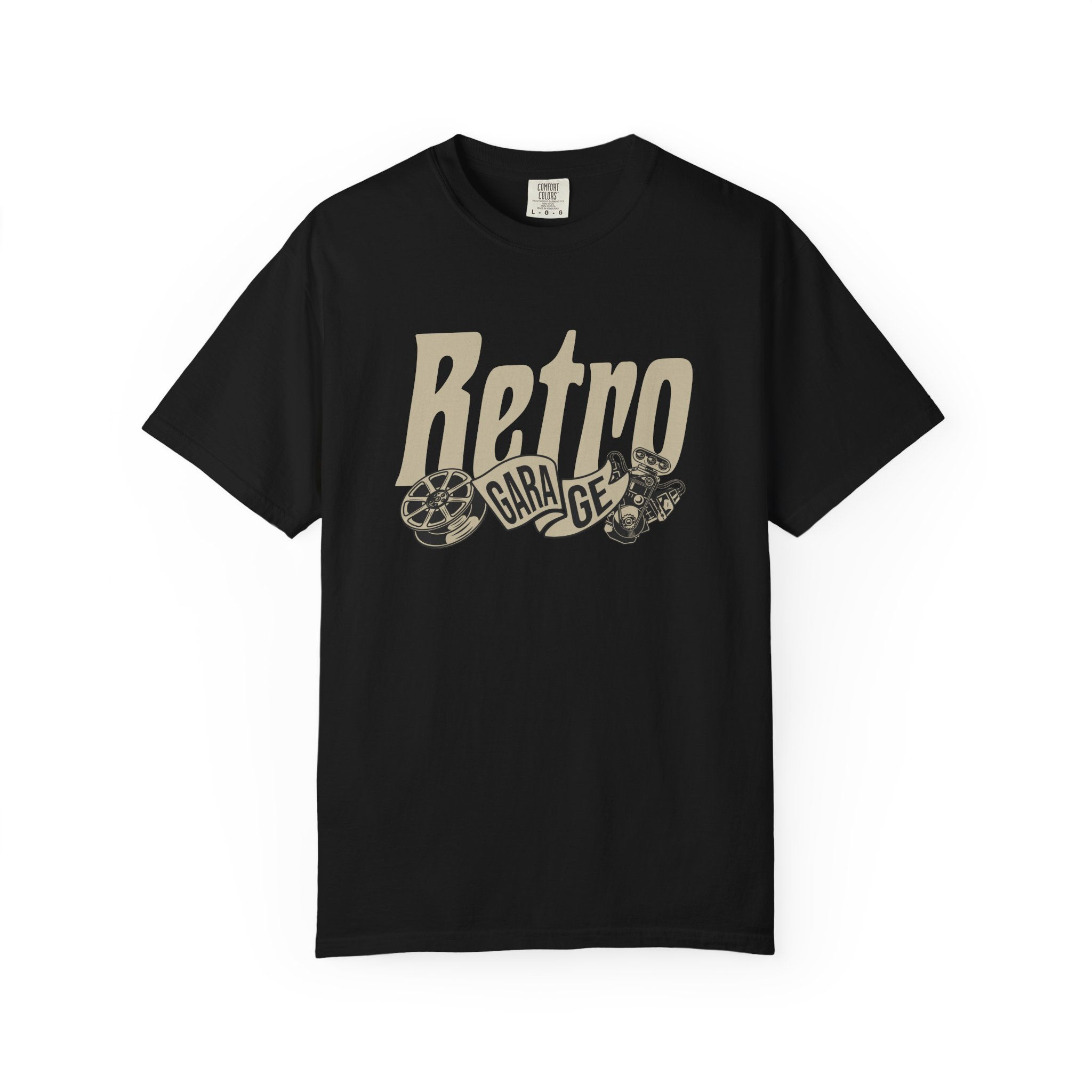 Retro Garage Vintage Car T-Shirt — "Build For Speed" Hot Rod Tee