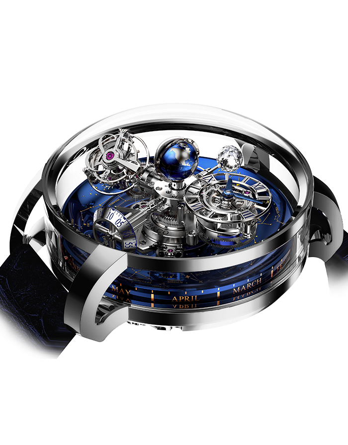 Jacob & Co. Astronomia Sky Platinum Watch Replica AT110.60.AA.WD.A content media