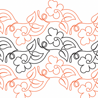 4 petal flower and leaves