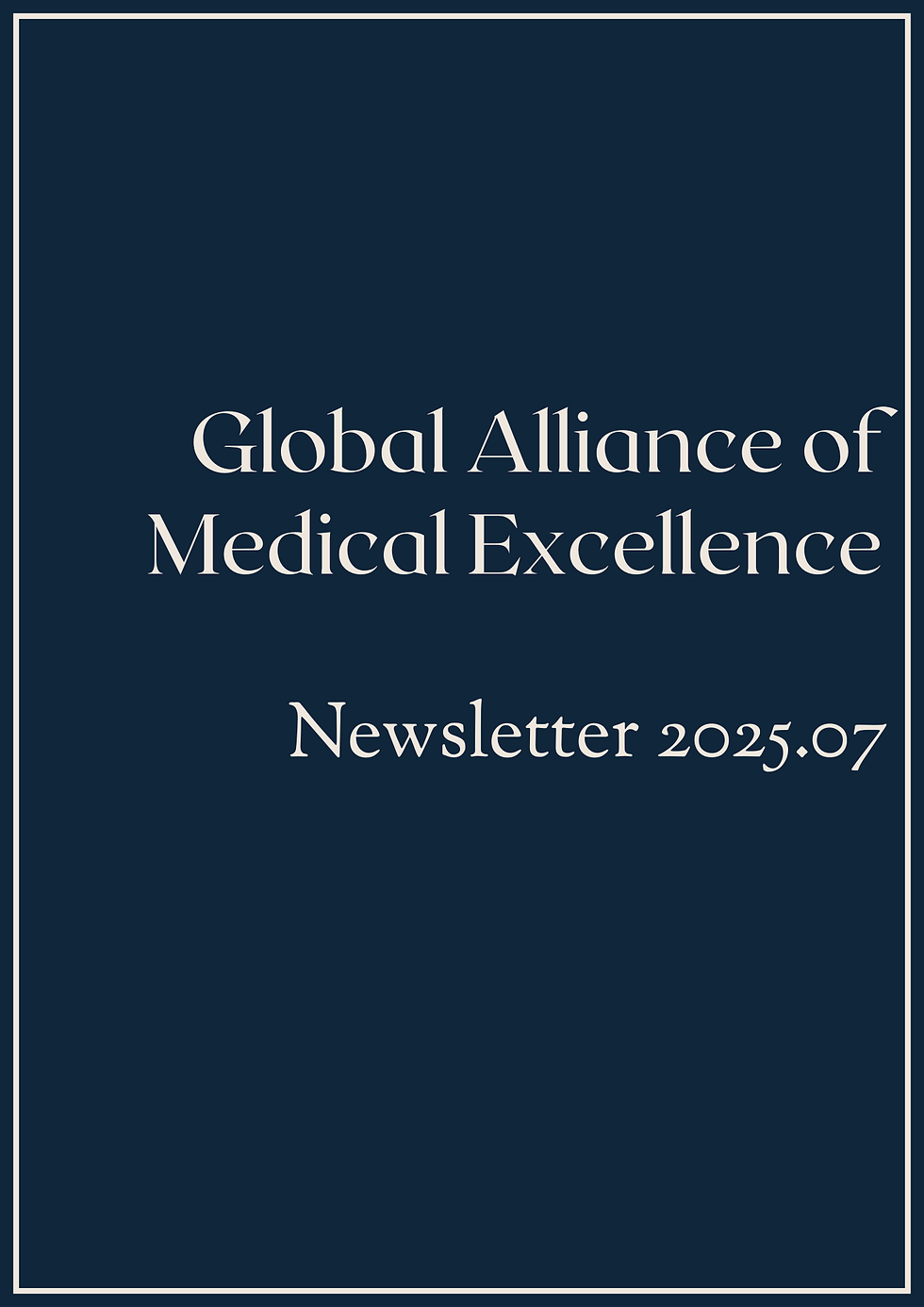 GAME Newsletter 2025.07