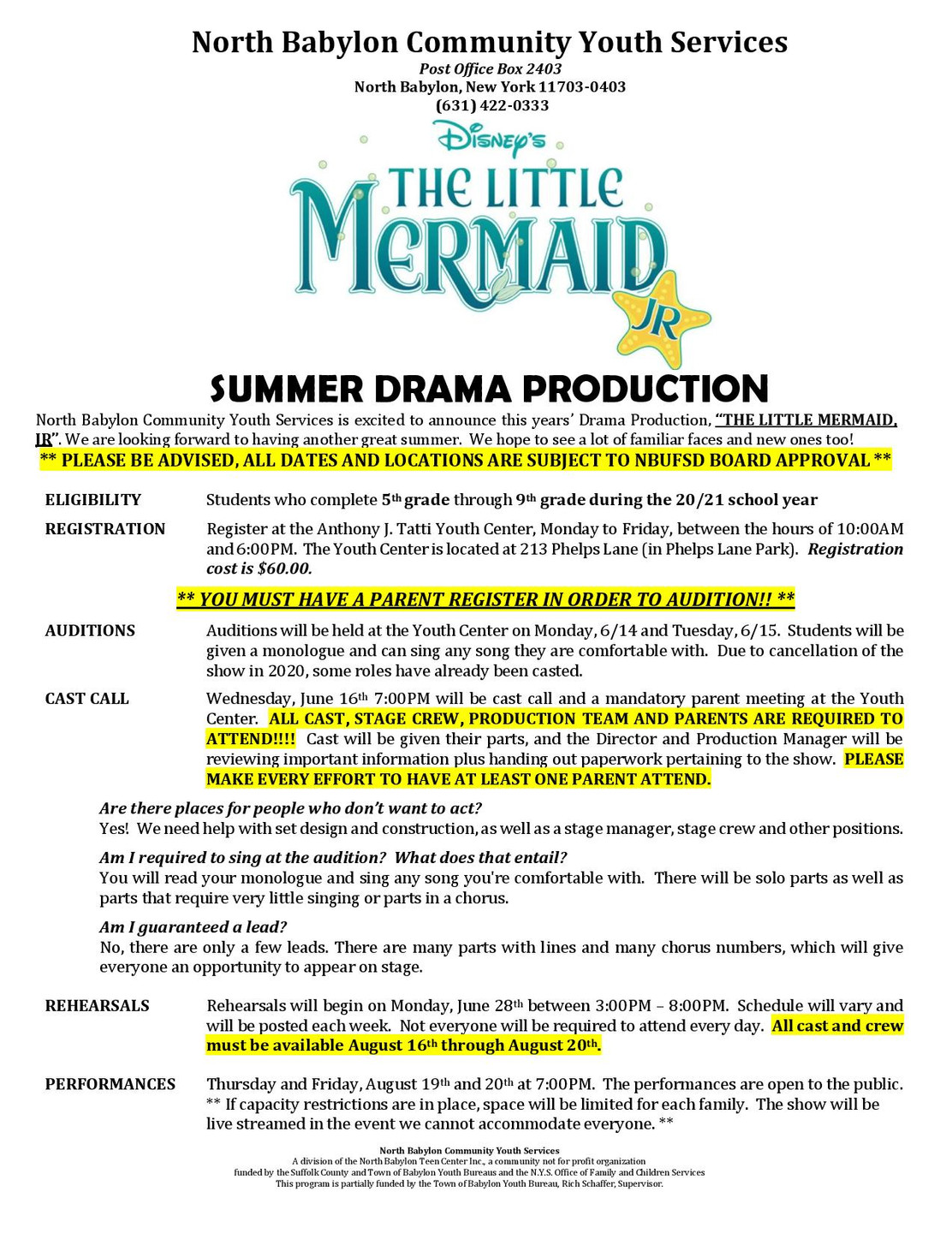 Current Programs North Babylon Community Youth Services