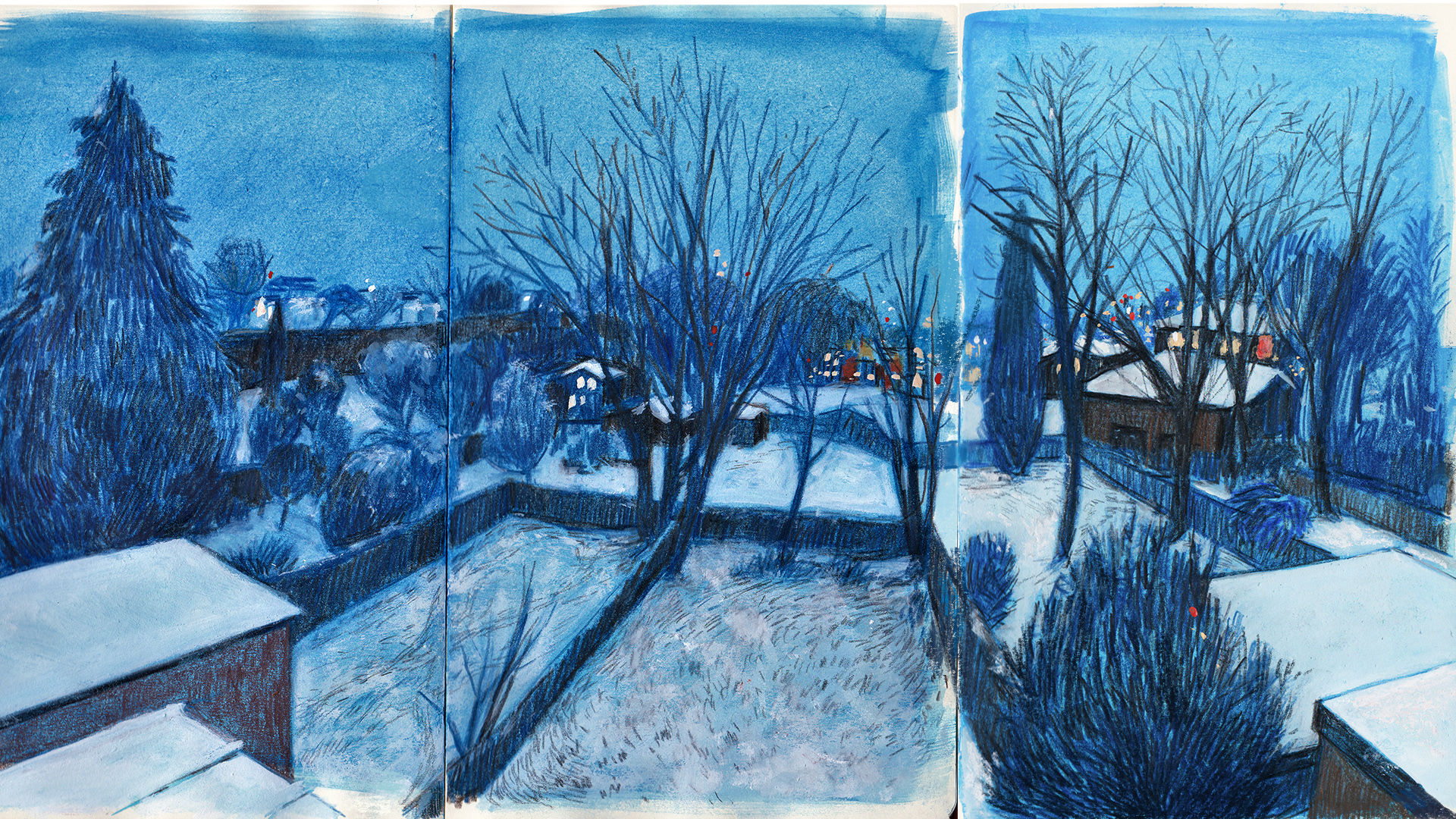 "A Snowy Day" Print