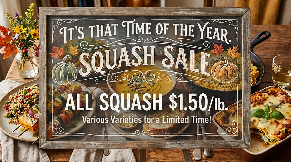 Squash Sale