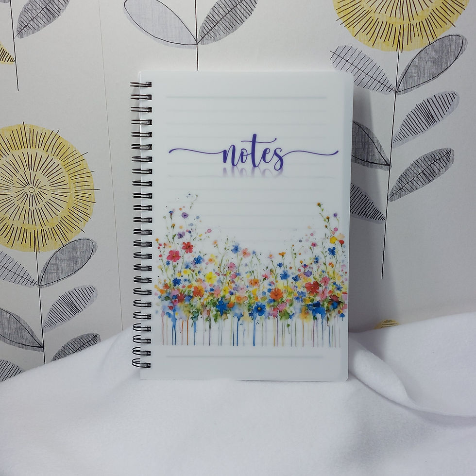 Thumbnail: Floral Notes A5 Spiral Notebook