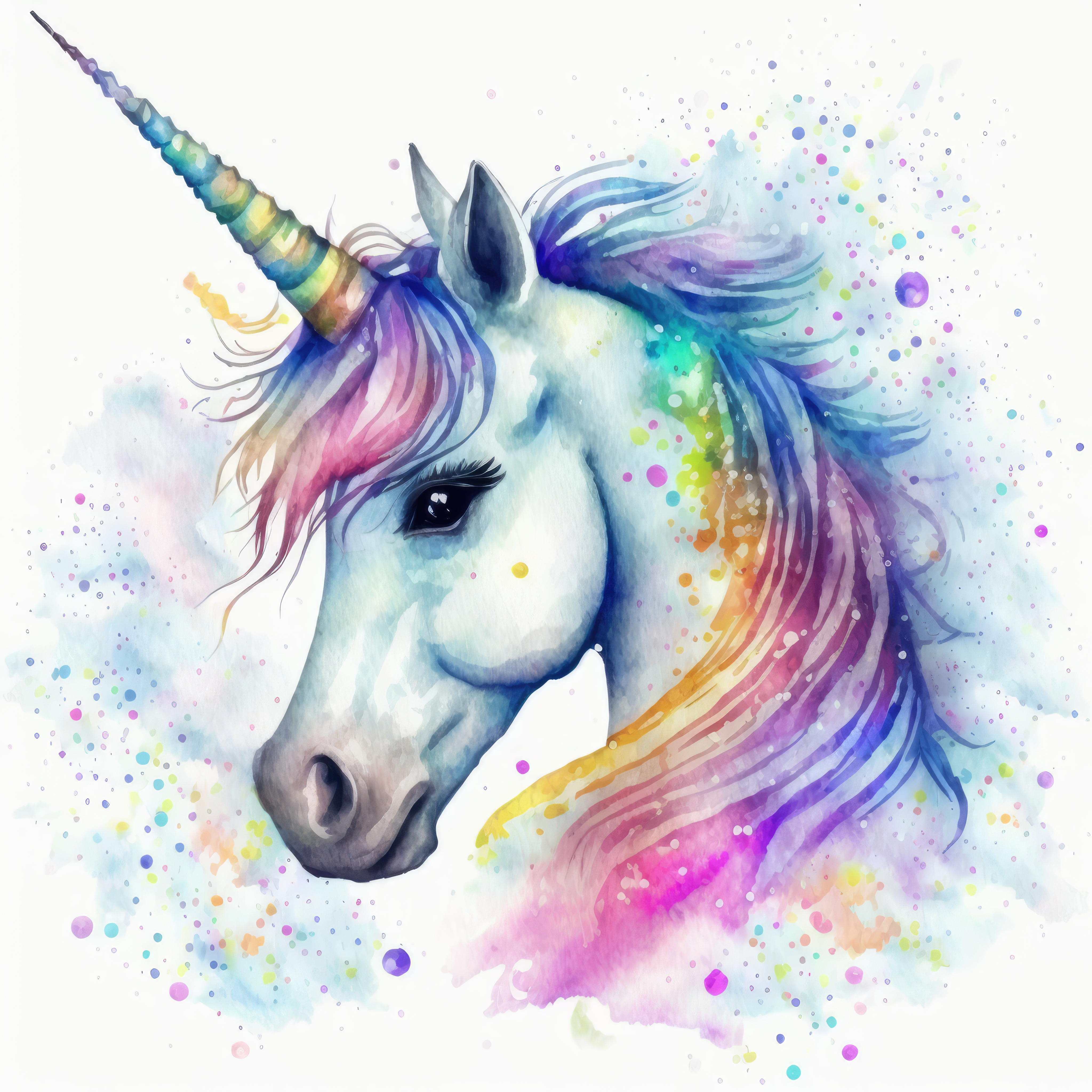Watercolour Unicorn (8) A4 tote