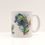 Thumbnail: Triple Peacock Feather Watercolour Ceramic Mug