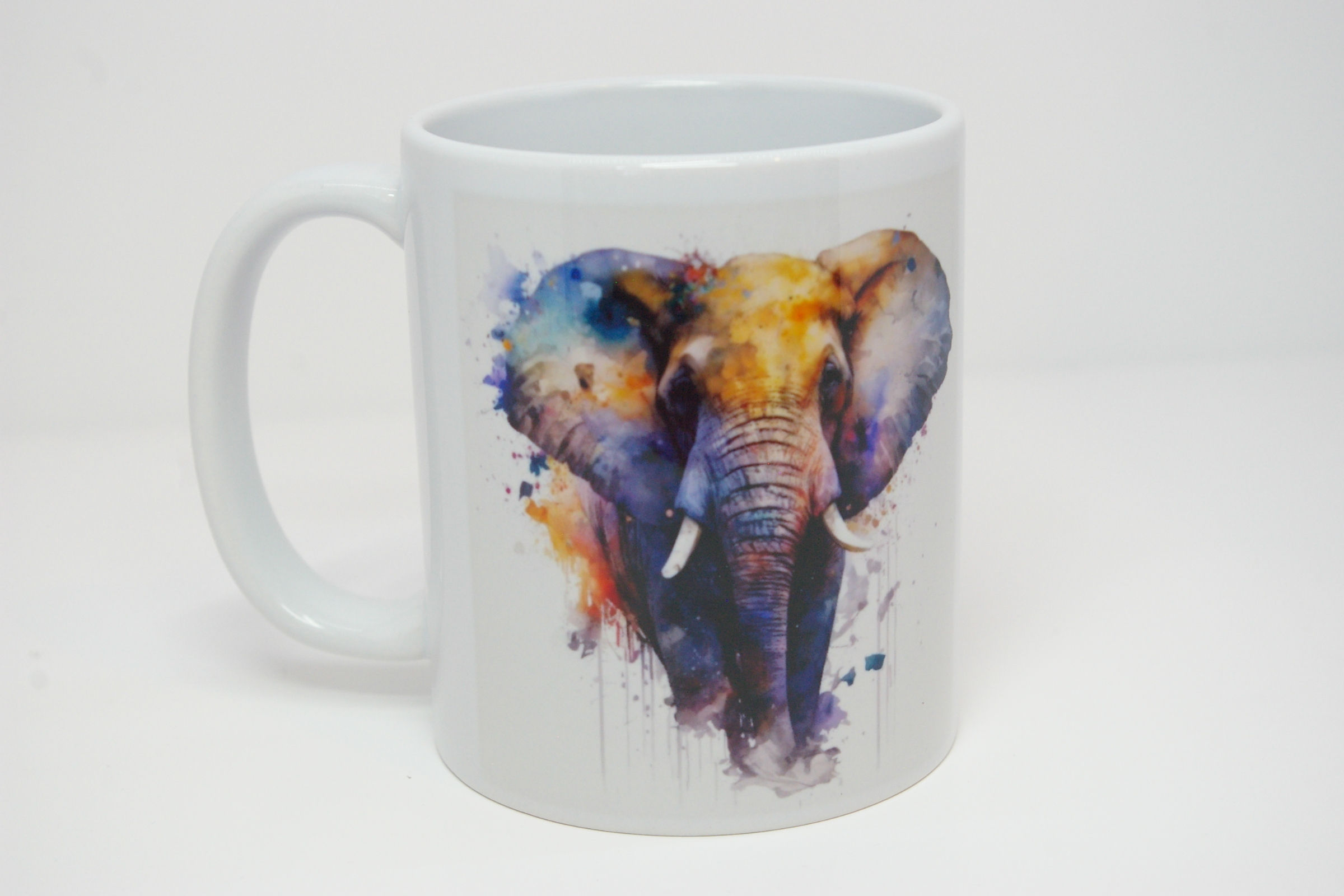Elephant 17 Watercolour Ceramic Mug