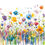 Thumbnail: Watercolour Wildflowers image with paint splashes & drips.