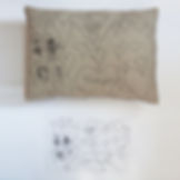coussin et dessin ZUT! AXEL