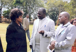 Having chat with Hon Millie Mabona and Rev Walter Otieno Andhoga FPFK General Secretary